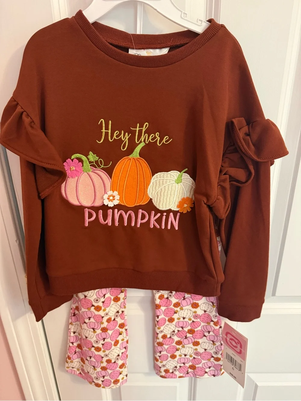 NWT Rare Editions Ruffle Sleeve Sweatshirt Set-6T